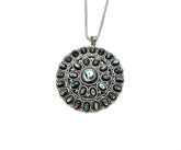 Amena K Sterling Silver Abalone Pendant with 32" Chain, HSN